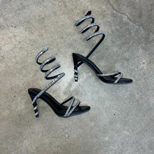 Azalea Wang Black Stiletto Sandal